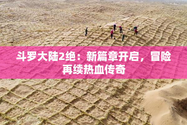 斗罗大陆2绝：新篇章开启，冒险再续热血传奇