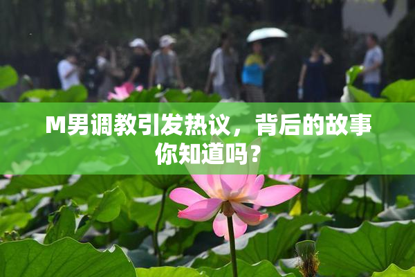M男调教引发热议，背后的故事你知道吗？
