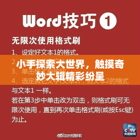 小手探索大世界，触摸奇妙大辑精彩纷呈