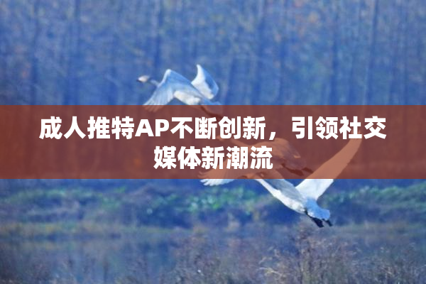 成人推特AP不断创新，引领社交媒体新潮流