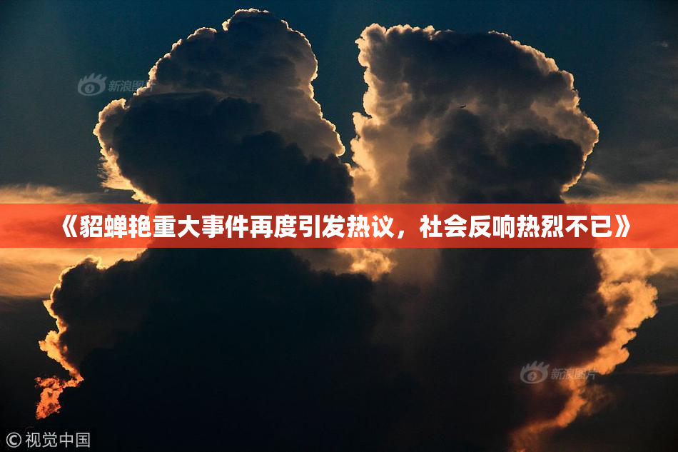 《貂蝉艳重大事件再度引发热议，社会反响热烈不已》