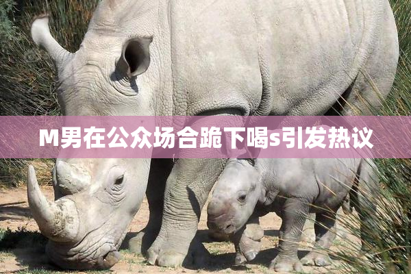 M男在公众场合跪下喝s引发热议
