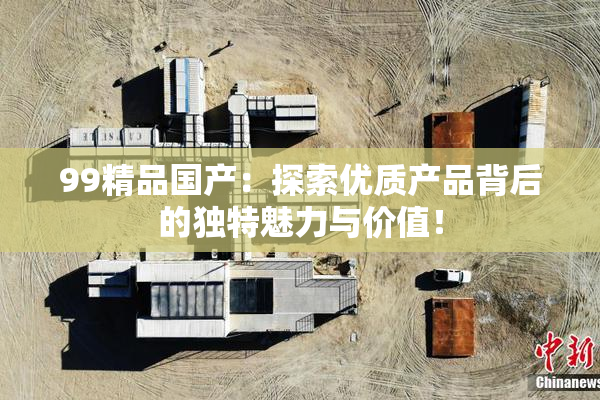 99精品国产：探索优质产品背后的独特魅力与价值！