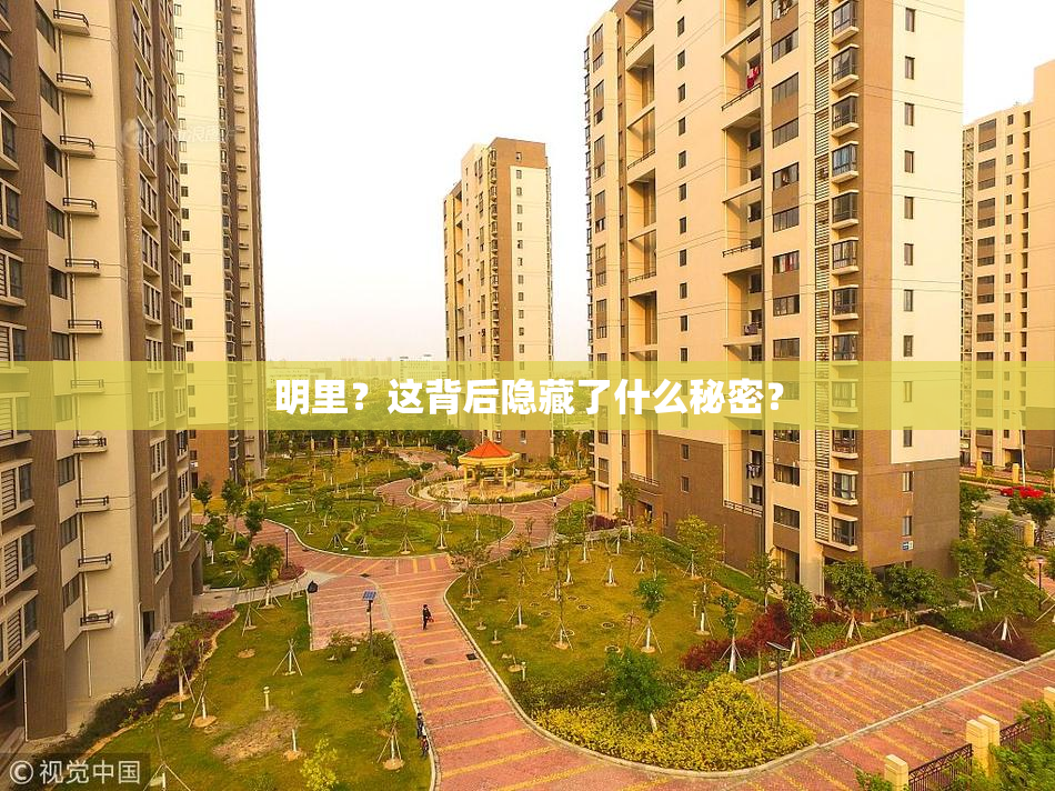 明里？这背后隐藏了什么秘密？