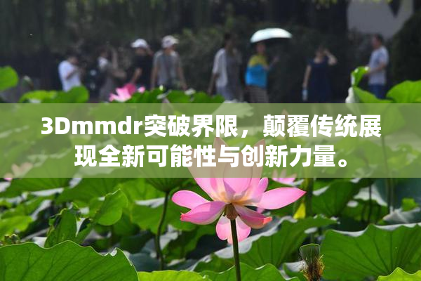 3Dmmdr突破界限，颠覆传统展现全新可能性与创新力量。