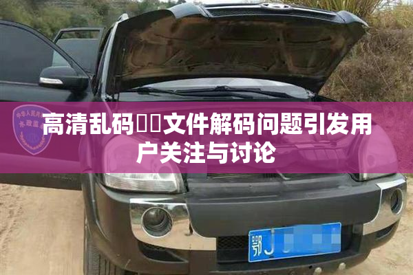 高清乱码❌‌文件解码问题引发用户关注与讨论