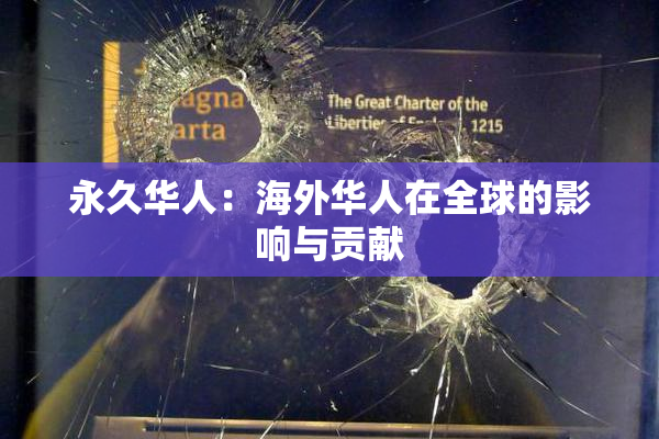 永久华人：海外华人在全球的影响与贡献