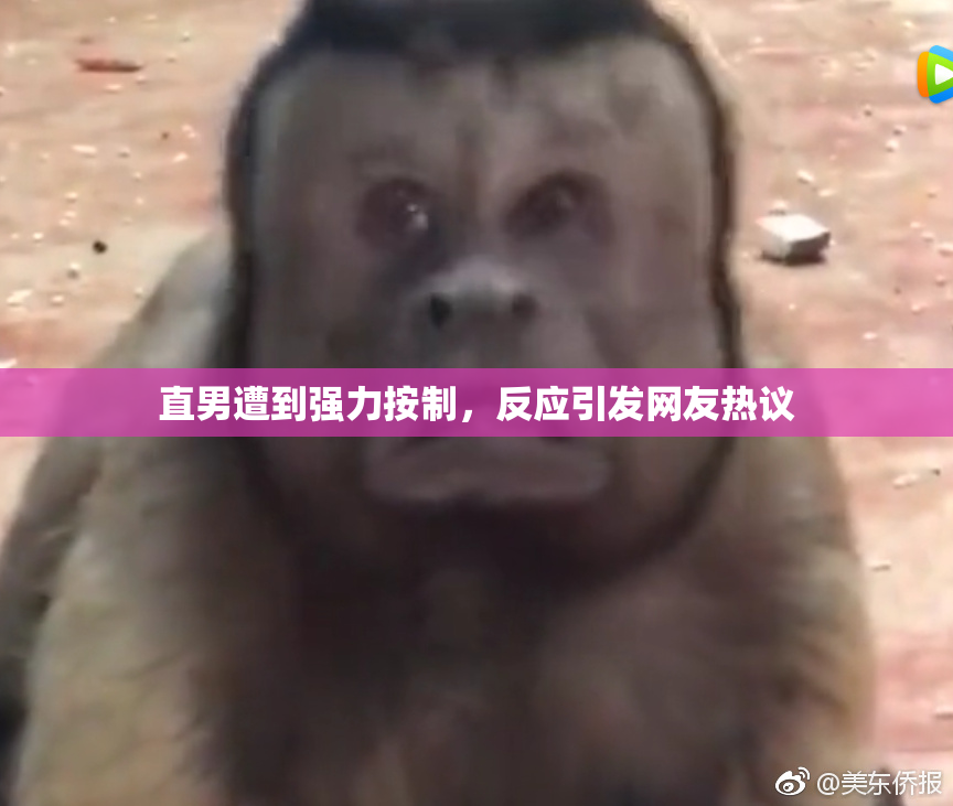 直男遭到强力按制，反应引发网友热议