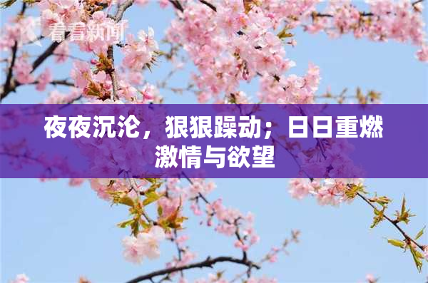 夜夜沉沦，狠狠躁动；日日重燃激情与欲望