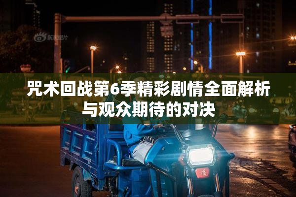 咒术回战第6季精彩剧情全面解析与观众期待的对决