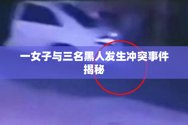 一女子与三名黑人发生冲突事件揭秘