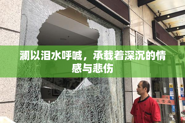 澜以泪水呼喊，承载着深沉的情感与悲伤
