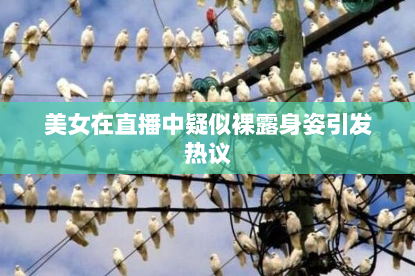 美女在直播中疑似裸露身姿引发热议