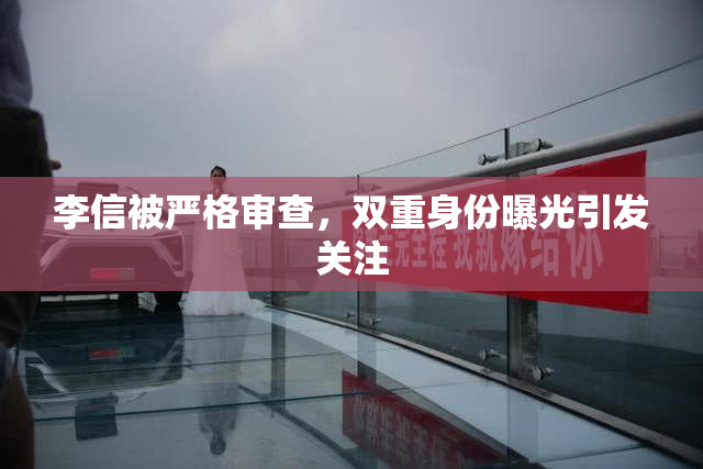 李信被严格审查，双重身份曝光引发关注