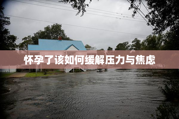 怀孕了该如何缓解压力与焦虑