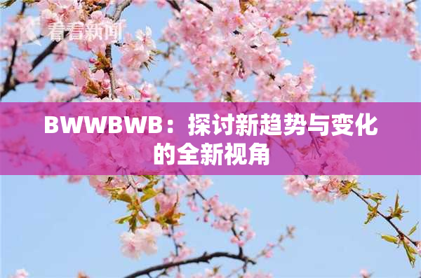 BWWBWB：探讨新趋势与变化的全新视角