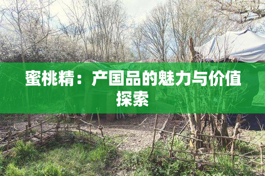 蜜桃精：产国品的魅力与价值探索