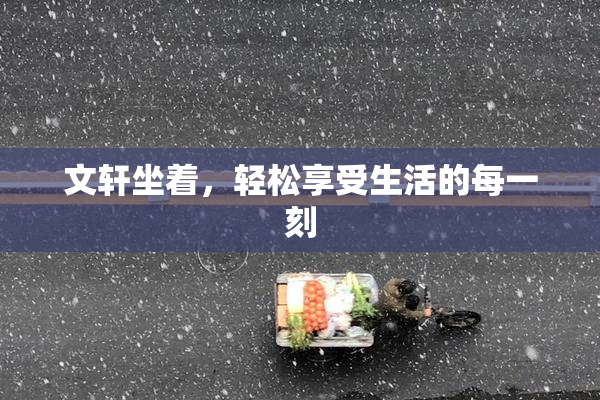 文轩坐着，轻松享受生活的每一刻