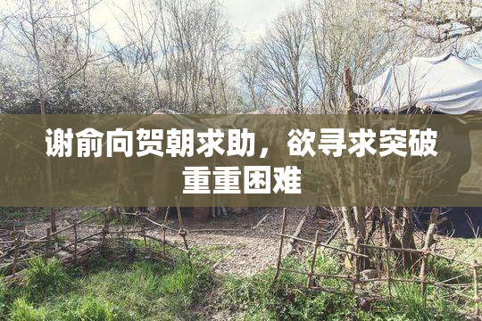 谢俞向贺朝求助，欲寻求突破重重困难