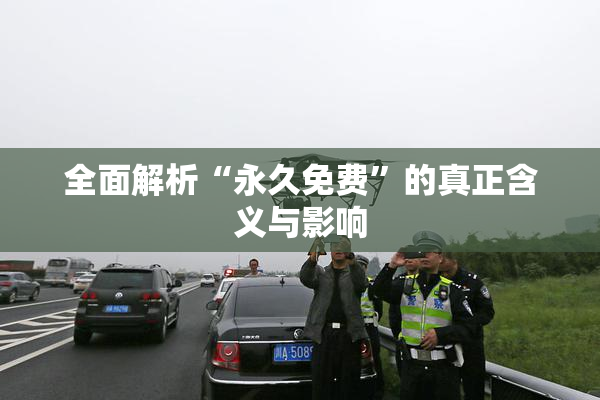 全面解析“永久免费”的真正含义与影响