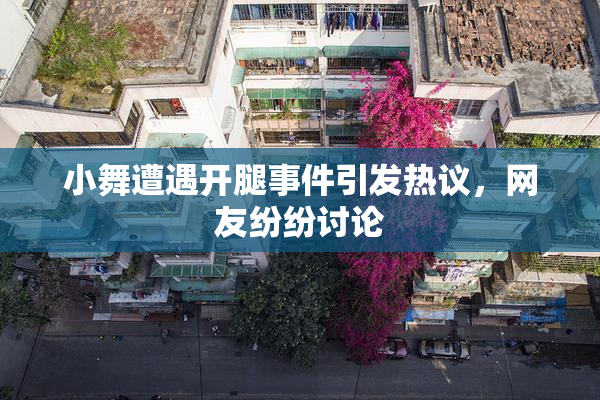 小舞遭遇开腿事件引发热议，网友纷纷讨论