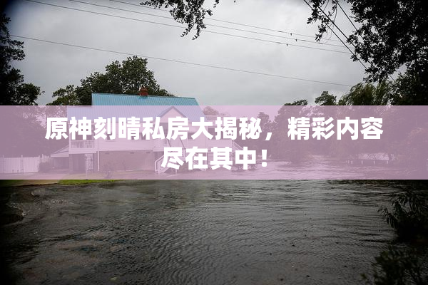 原神刻晴私房大揭秘，精彩内容尽在其中！