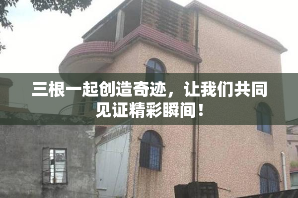 三根一起创造奇迹，让我们共同见证精彩瞬间！