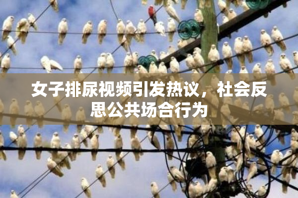 女子排尿视频引发热议，社会反思公共场合行为