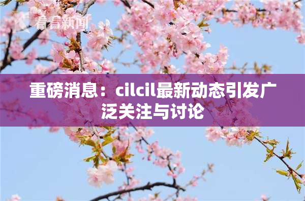 重磅消息：cilcil最新动态引发广泛关注与讨论