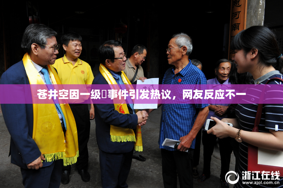 苍井空因一级婬事件引发热议，网友反应不一