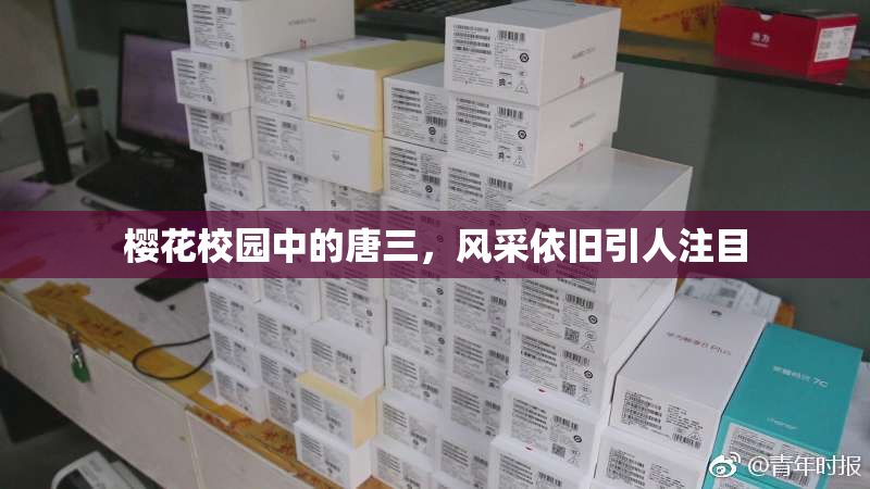 樱花校园中的唐三，风采依旧引人注目