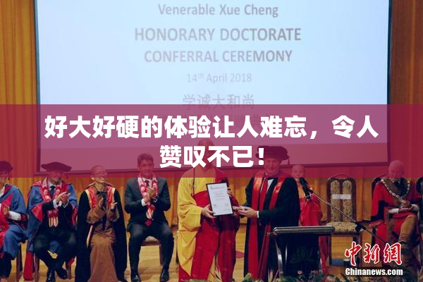 好大好硬的体验让人难忘，令人赞叹不已！