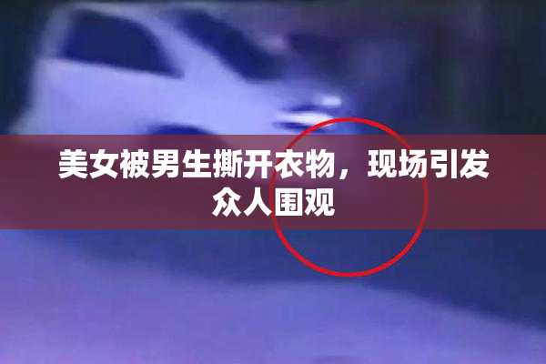 美女被男生撕开衣物，现场引发众人围观