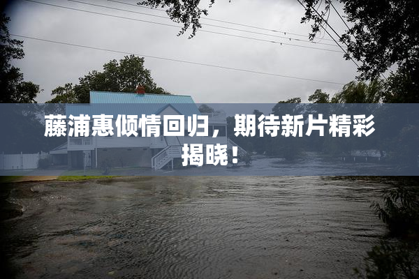 藤浦惠倾情回归，期待新片精彩揭晓！