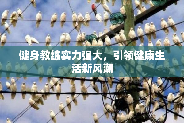 健身教练实力强大，引领健康生活新风潮