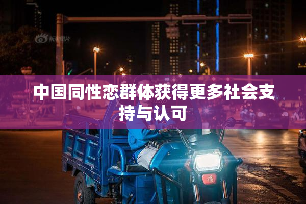 中国同性恋群体获得更多社会支持与认可