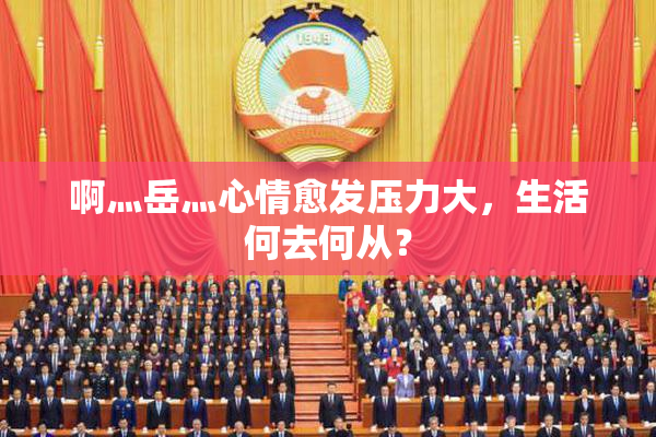 啊灬岳灬心情愈发压力大，生活何去何从？