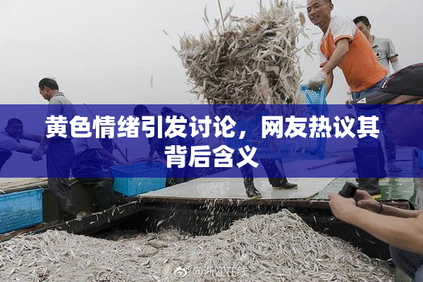 黄色情绪引发讨论，网友热议其背后含义
