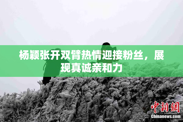杨颖张开双臂热情迎接粉丝，展现真诚亲和力