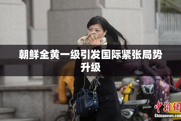 朝鲜全黄一级引发国际紧张局势升级