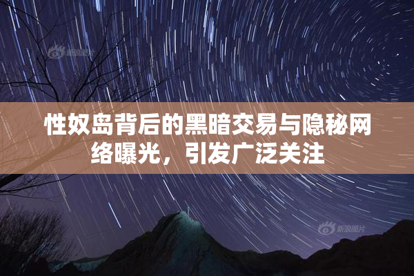 性奴岛背后的黑暗交易与隐秘网络曝光，引发广泛关注