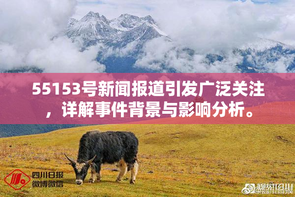 55153号新闻报道引发广泛关注，详解事件背景与影响分析。