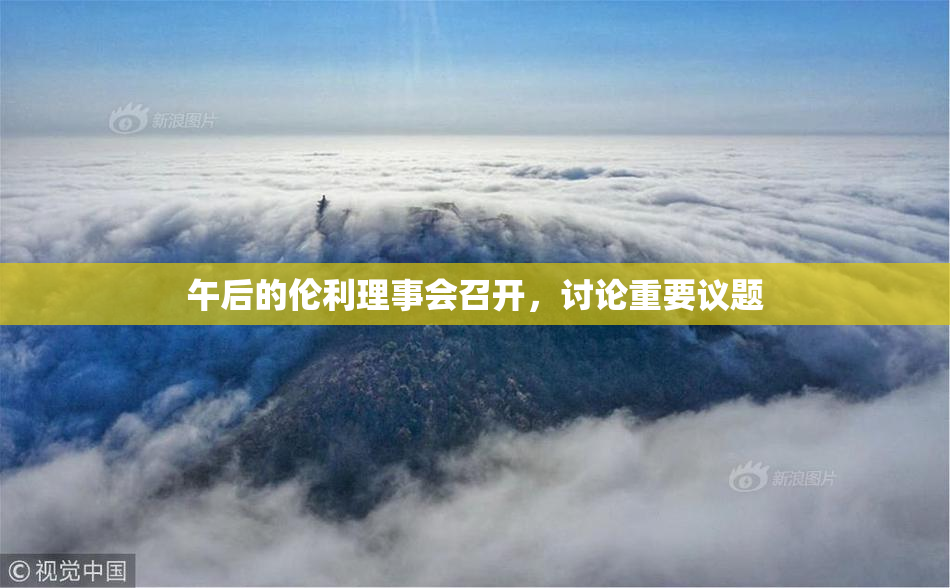 午后的伦利理事会召开，讨论重要议题