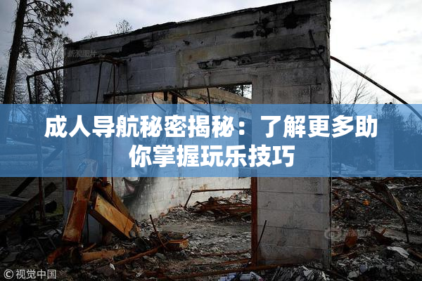 成人导航秘密揭秘：了解更多助你掌握玩乐技巧