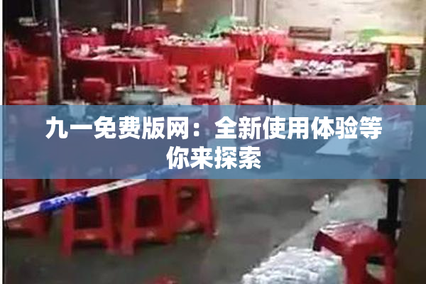 九一免费版网：全新使用体验等你来探索