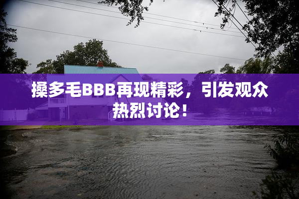 搡多毛BBB再现精彩，引发观众热烈讨论！