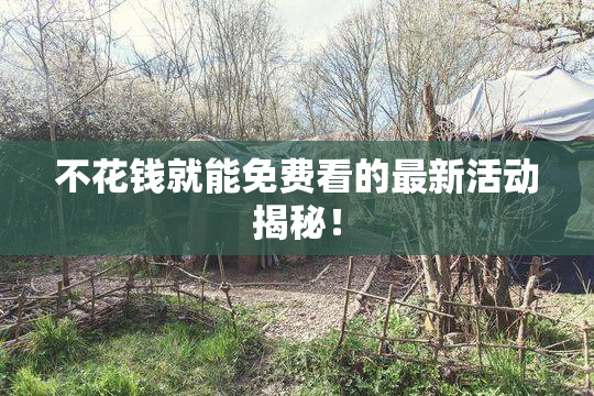 不花钱就能免费看的最新活动揭秘！