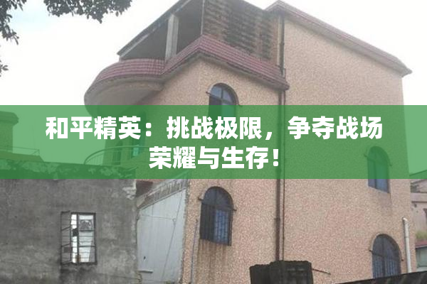 和平精英：挑战极限，争夺战场荣耀与生存！