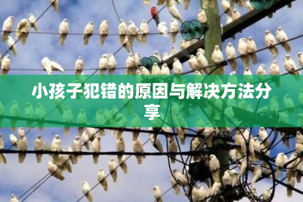 小孩子犯错的原因与解决方法分享