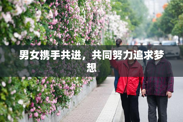 男女携手共进，共同努力追求梦想
